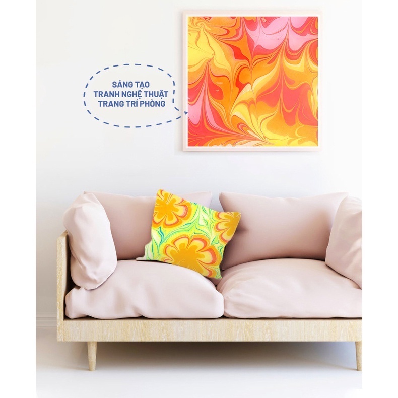 Bộ Đồ Chơi Kit Vẽ Tranh Thủy Ấn, Vẽ Tranh Trên Nước Chính Hãng Mideer Marbling Paint Kit - DinoKidsToys