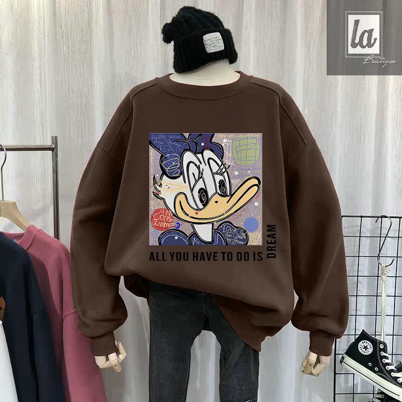 Sweater in hoạt hình vịt Daisy bigsize 50kg - 120kg