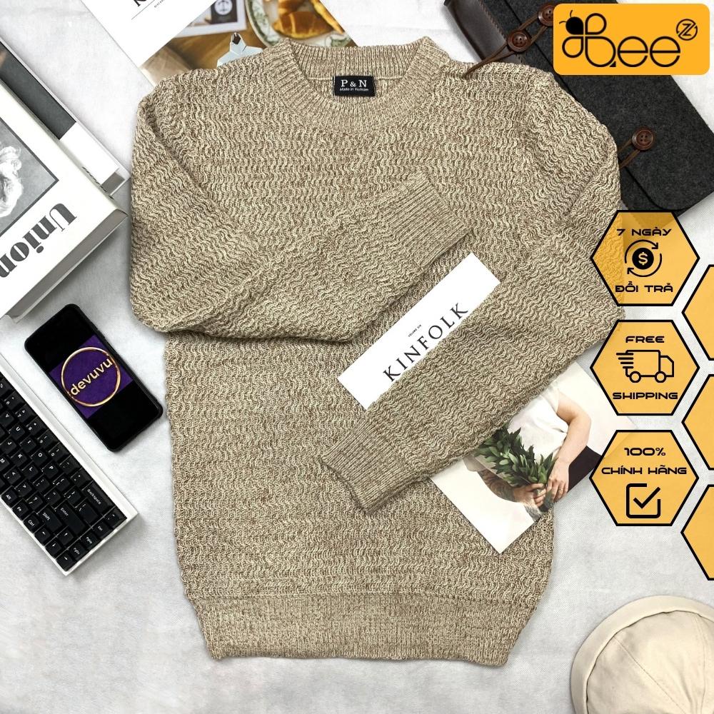 Áo len nam muối tiêu cổ tròn BeeZ phong cách Hàn Quốc chất liệu cao cấp AL18