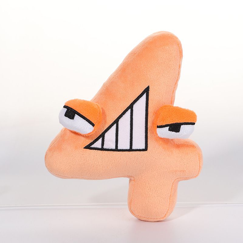 Alphabet Lore Carton Number Zero One Plush Doll Baby Educational Toys Home Decor Gift