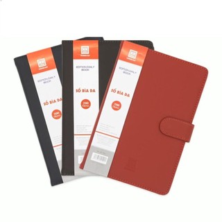 Sổ bìa da hồng hà edition daily book 200 trang b5 4599