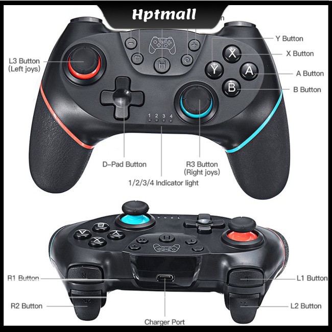 Tay Cầm Chơi Game Bluetooth Không Dây Cho Switch Pro