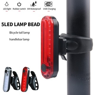  Đèn LED Sạc USB Gắn Đuôi Xe Đạp Chống Nước 