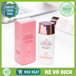 Kem Chống Nắng Vật Lý Và Hoá Học LACO LUXURY SUN CREAM 50ml SPF 45 và PA++++ Kiềm Dầu, Không Trôi Khi Gặp Nước