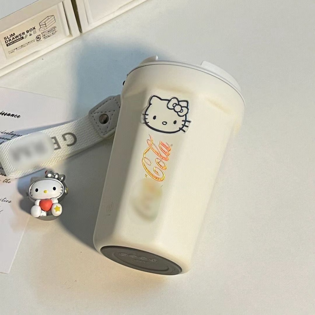 Bình Nước Giữ Nhiệt Bằng Thép Không Gỉ Hình hello kitty