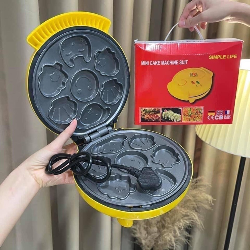 Máy nướng bánh bông lan hình thú, khuôn nướng bánh bông lan