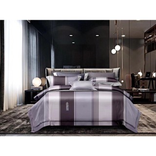 Bộ chăn ga gối lụa tencel 60s( mền trần mặt)