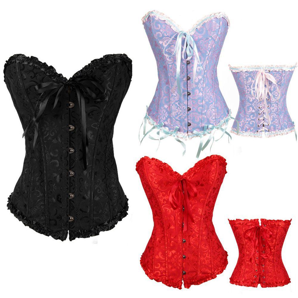 Áo Corset Thắt Dây Phong Cách Gothic