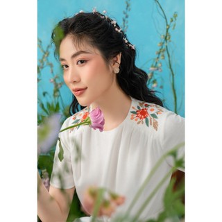 OLV - Đầm Crimson Shoulder Embro