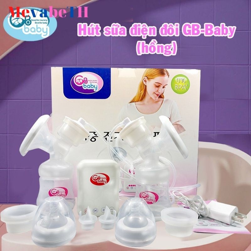 Máy Hút Sữa Điện Đôi Gb Baby Hồng - Cao Cấp Nhập Khẩu Hàn Quốc