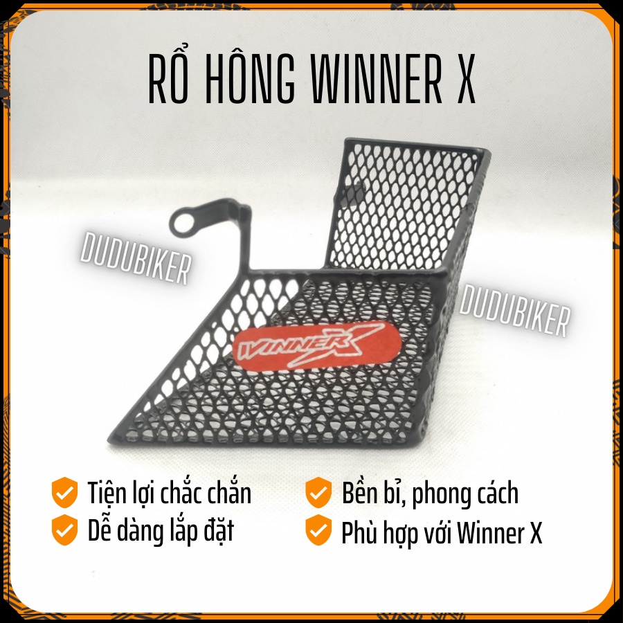 Hộc đựng đồ Winner X, rổ hông Winner X, tiện lơi, nhựa ABS siêu chắc chắn dẻo dai