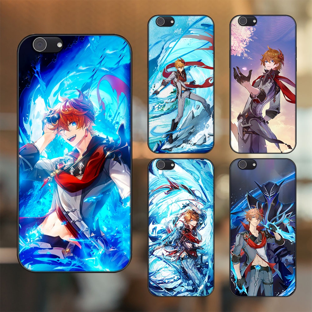 Ốp lưng Vivo Y53, Y69, Y71, Y81, Y83 viền đen in hình Tartaglia Childe Genshin Impact