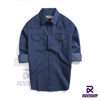[XẢ KHO] Áo sơ mi nam jean tay dài thủy thủ cao cấp RSM095