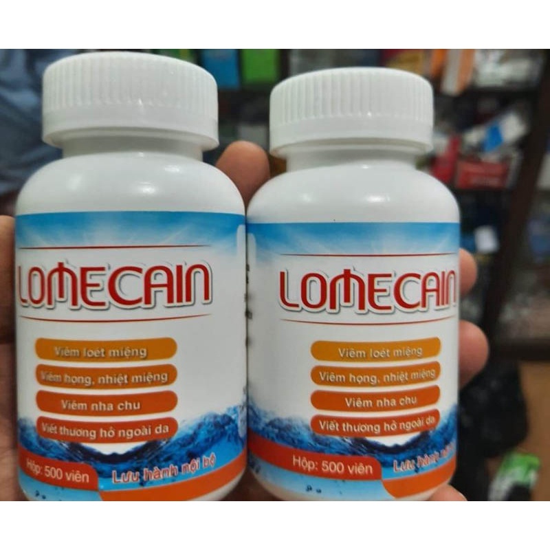 Lọ 500 viên Lomecain nhiệt miệng bạch mai
