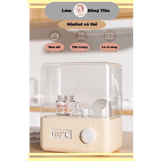 Bình Sữa Minitutu Thuỷ Tinh Mẫu Mới 80ml 160ml