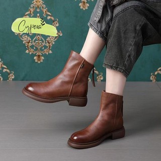 Giày Boot Bốt Martin Thời Trang Da Cao Cấp Hàn Quốc