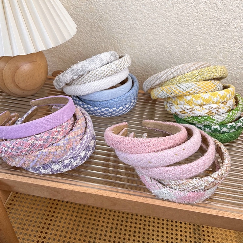 Bờm vải dạ xước phong cách Hàn Quốc