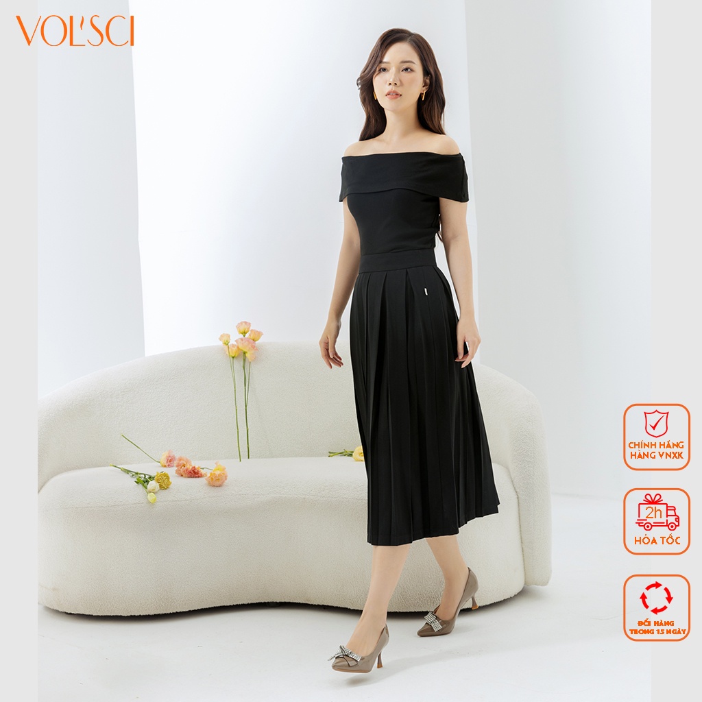 Giày cao gót da cao cấp 7p gót nhọn công sở cao cấp chính hãng VOL'SCI GNU429