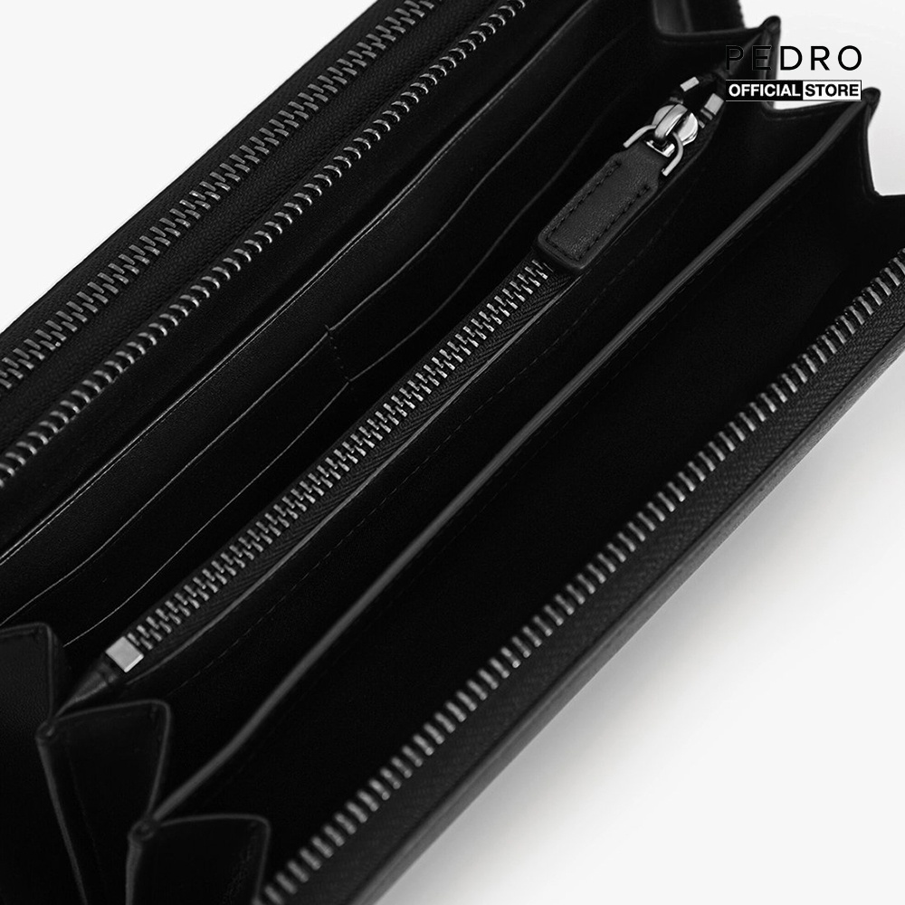 PEDRO - Ví nam cầm tay dáng dài phối zip Textured Leather Organiser PM4-36500014-01 #5