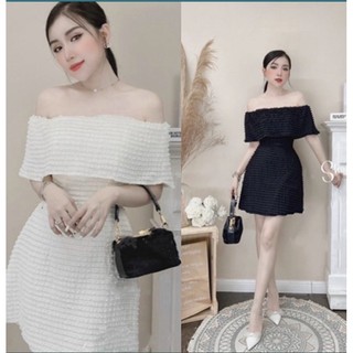 ĐẦM THIẾT KẾ DỰ TIỆC TRỄ VAI DÁNG CHỮ A SANG TRỌNG TRẺ TRUNG(ảnh thật )