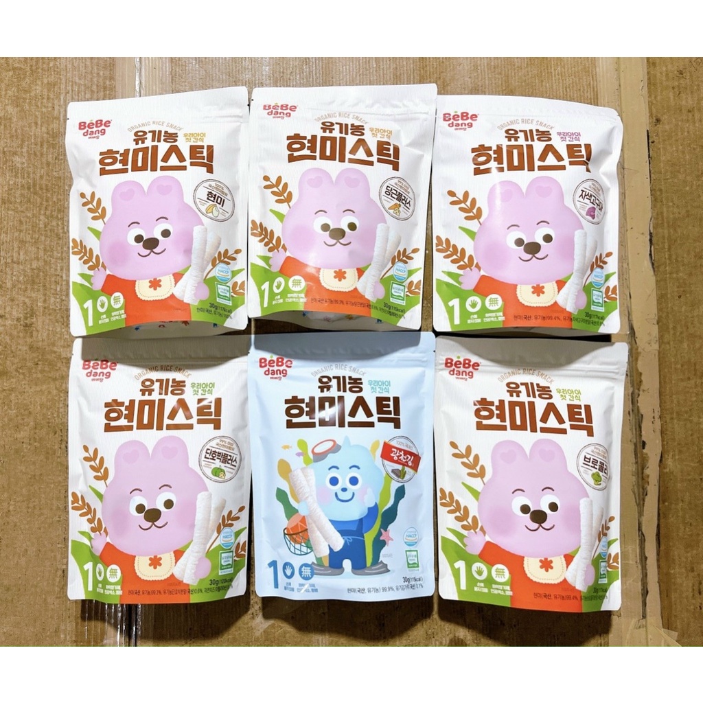 Bánh gạo hữu cơ bebedang từ 6m