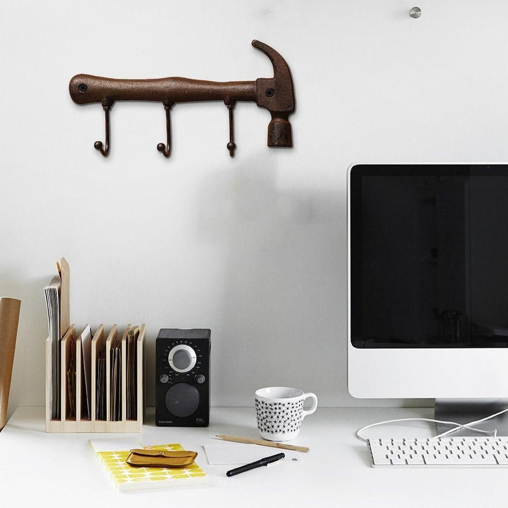 YIYU Giá Đỡ Chìa Khóa 3 Móc Treo Tường Bằng Sắt TYLER1