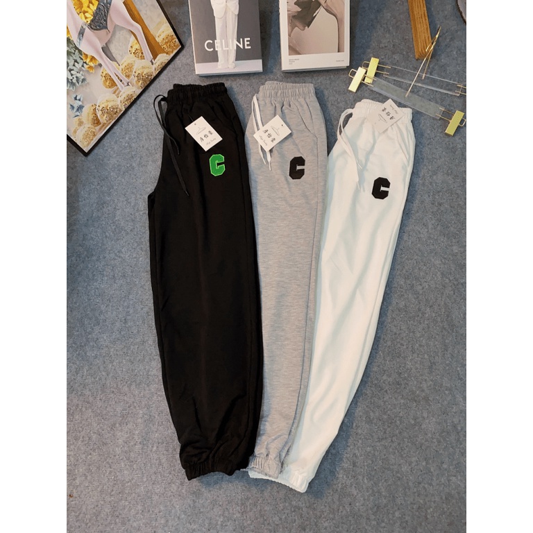 HOT | QUẦN THUN CHỮ C THÊU SIÊU MÁT MẺ THOẢI MÁI  KP SHOP HHP