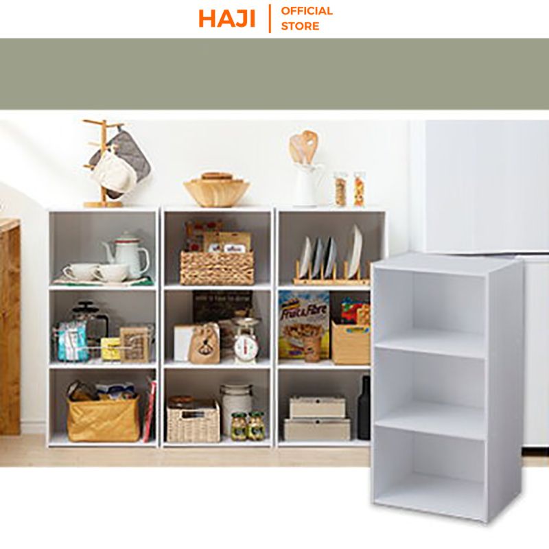 Kệ gỗ 3 tầng đa năng tháo lắp linh hoạt chịu tải trọng tốt thương hiệu HAJI GAA14