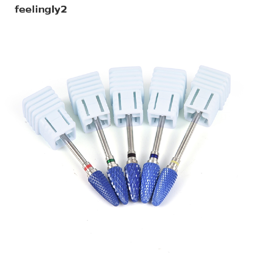 1 Đầu Mài Móng Tay Bằng Sứ Màu Xanh Dương