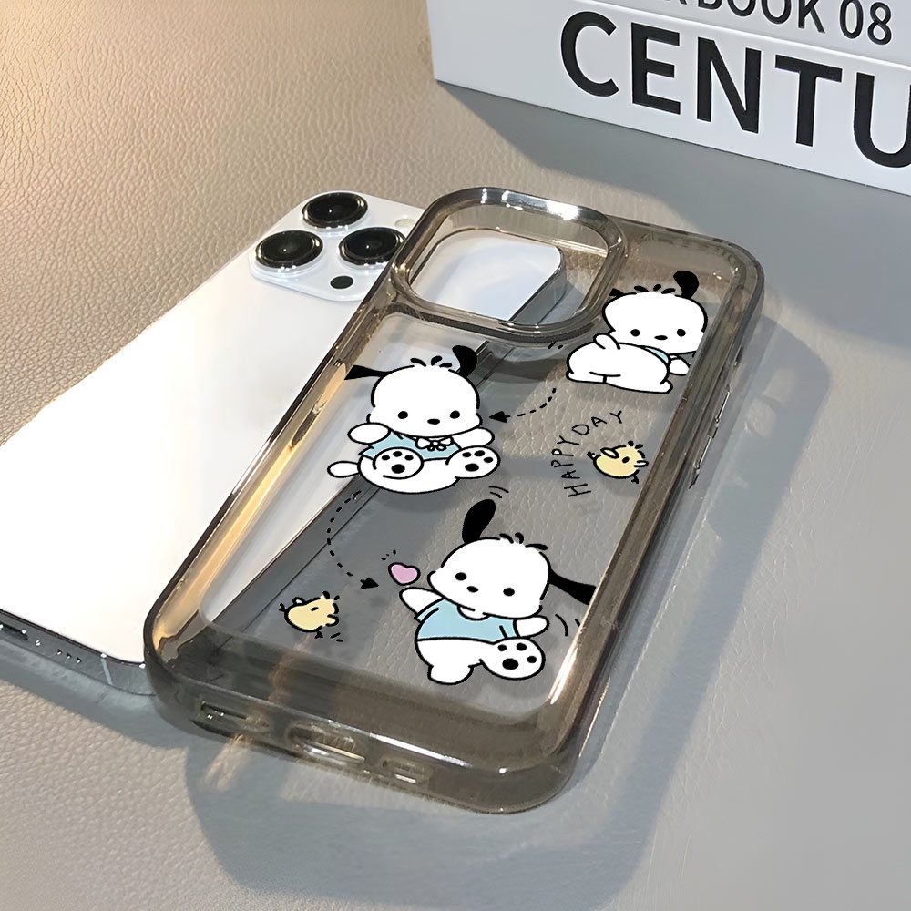 Ốp Điện Thoại Trong Suốt In Hình Pochacco Cho iphone 14 Pro Max 13 11 12 7Plus X XR XS Max 8 7
