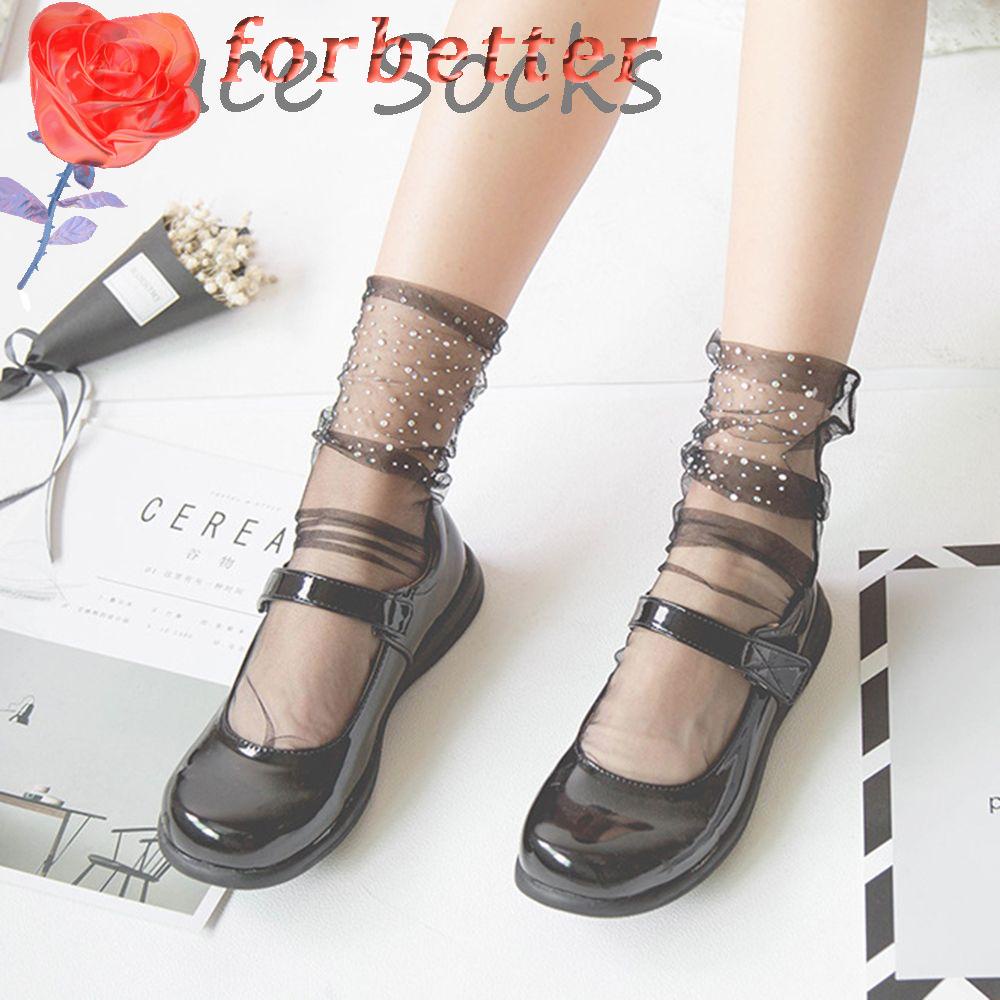 Đôi Vớ Chân Lưới Đính Kim Tuyến Lấp Lánh Thời Trang Cho Nữ