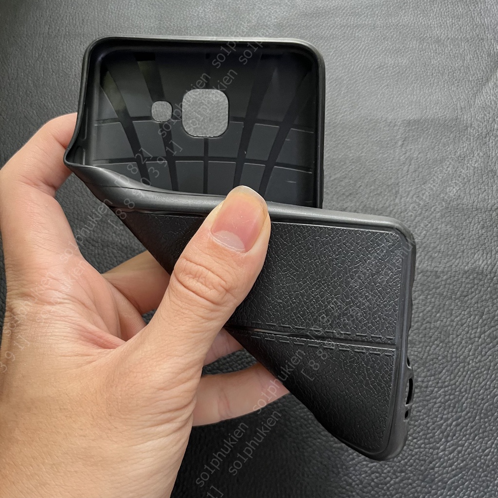 Ốp lưng Samsung A520 (A5 2017) / A9 2018 / A710 (A7 2016) dẻo đen giả vân da auto bền đẹp