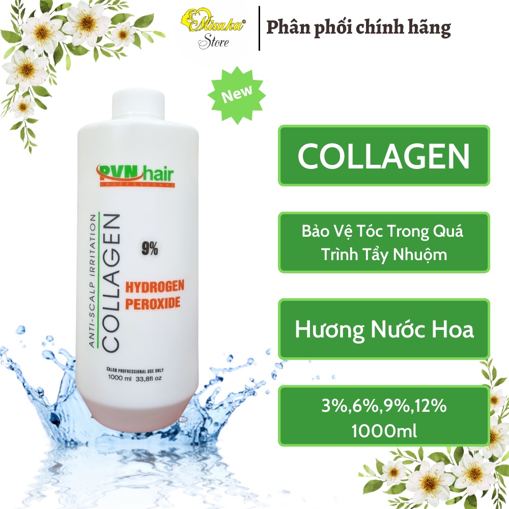 Oxy trợ nhuộm PVN hair 1000ml , hương nước hoa , tẩy tóc đạt hiệu quả cao , không gậy kích ứng da đầu , không hư hại tóc