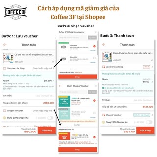 Combo 4 hộp cà phê hoà tan Coffee 3F (10 gói/hộp x 16g/gói)