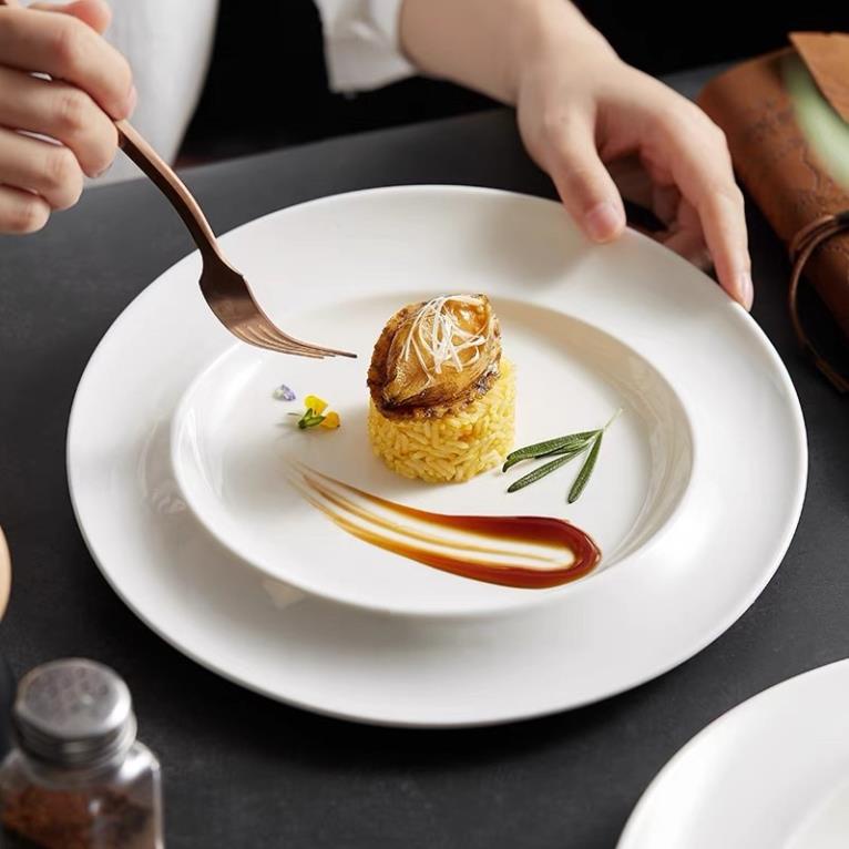 Đĩa ăn sứ Cuisine sang trọng, cao cấp - Bắc Âu
