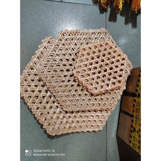 Tấm đan tre trang trí 3 size