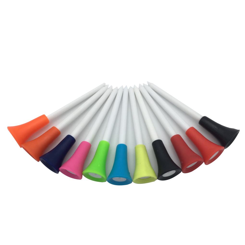 Set 50 Tee Bằng Nhựa Dùng Luyện Tập Đánh Golf Ngoài Trời