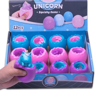 Squishy gấu chuột thỏ trốn trong cốc