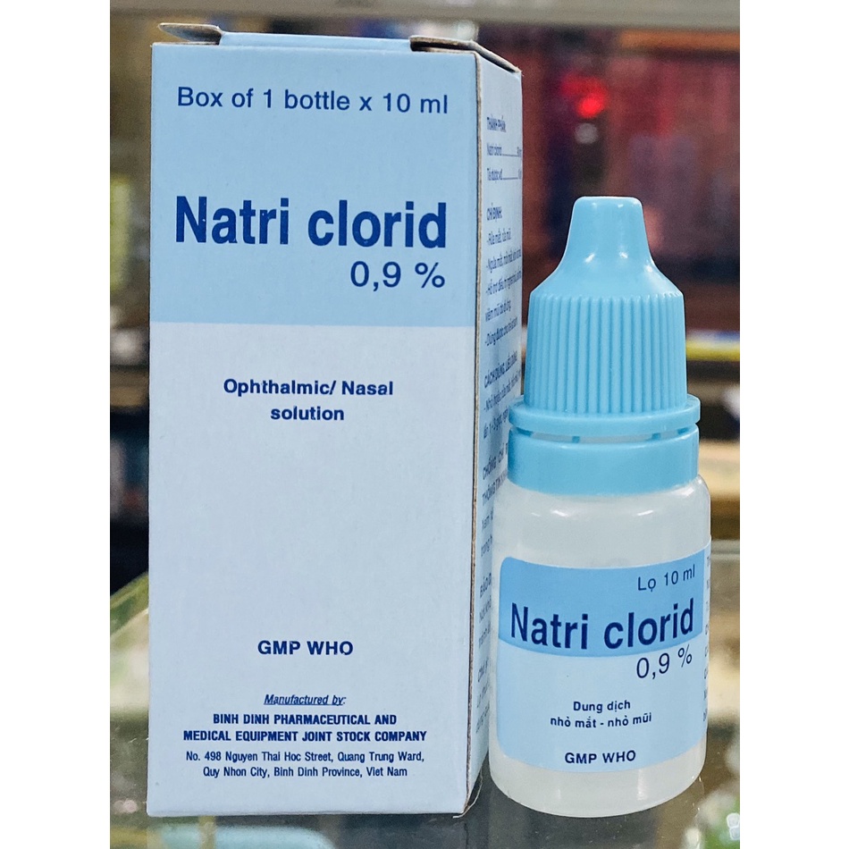 NƯỚC MUỐI SINH LÝ VỆ SINH MẮT MŨI NATRI 0,9 %