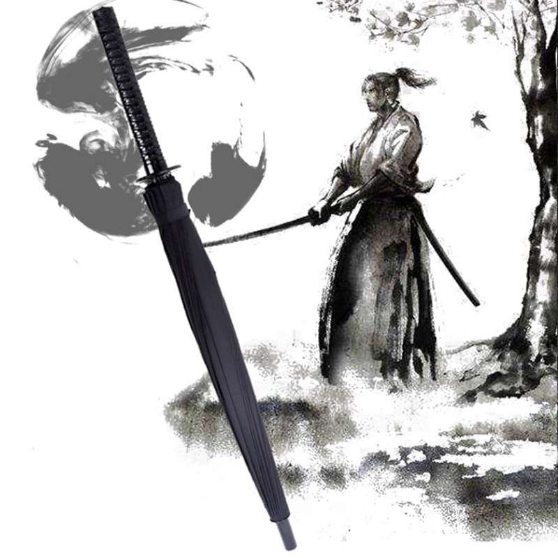 Dù Tự Động Tay Cầm Dài Hình Cây Kiếm samurai Độc Đáo Sáng Tạo