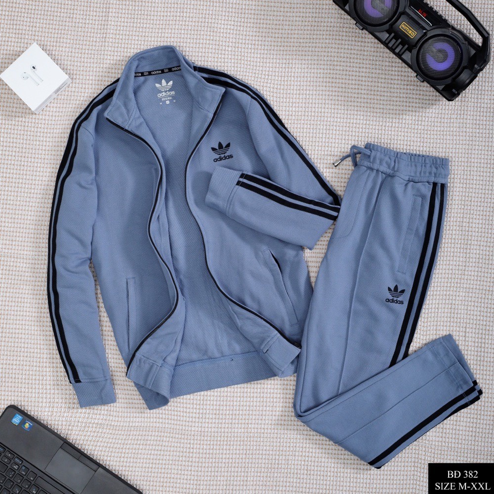Bộ thể thao nam thu đông Adidas dài tay Hàng Loại 1 Kenzo KZ382 Bộ quần áo nam thu đông dày dặn cao cấp 2022