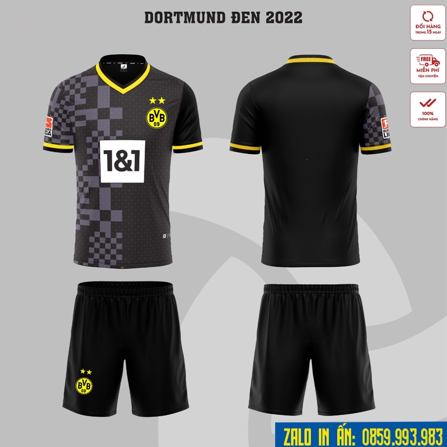 Quần Áo Bóng Đá BVB Thun Lạnh Cao Cấp Đủ Mẫu Mới Nhất 2022 A15