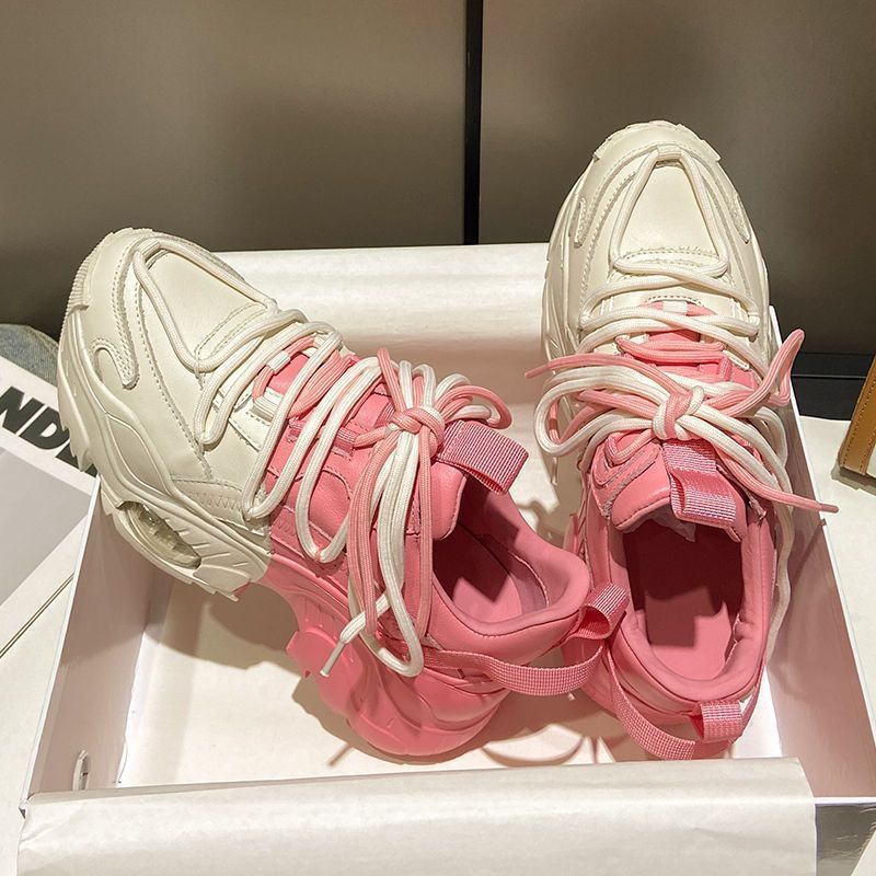 Giày Thể Thao Đế Dày Tăng Chiều Cao Màu Sắc Hợp Thời Trang Mùa Thu 2022 Cho Nữ