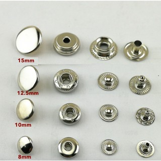 Cúc bấm chất liệu đồng, niken (10 bộ)