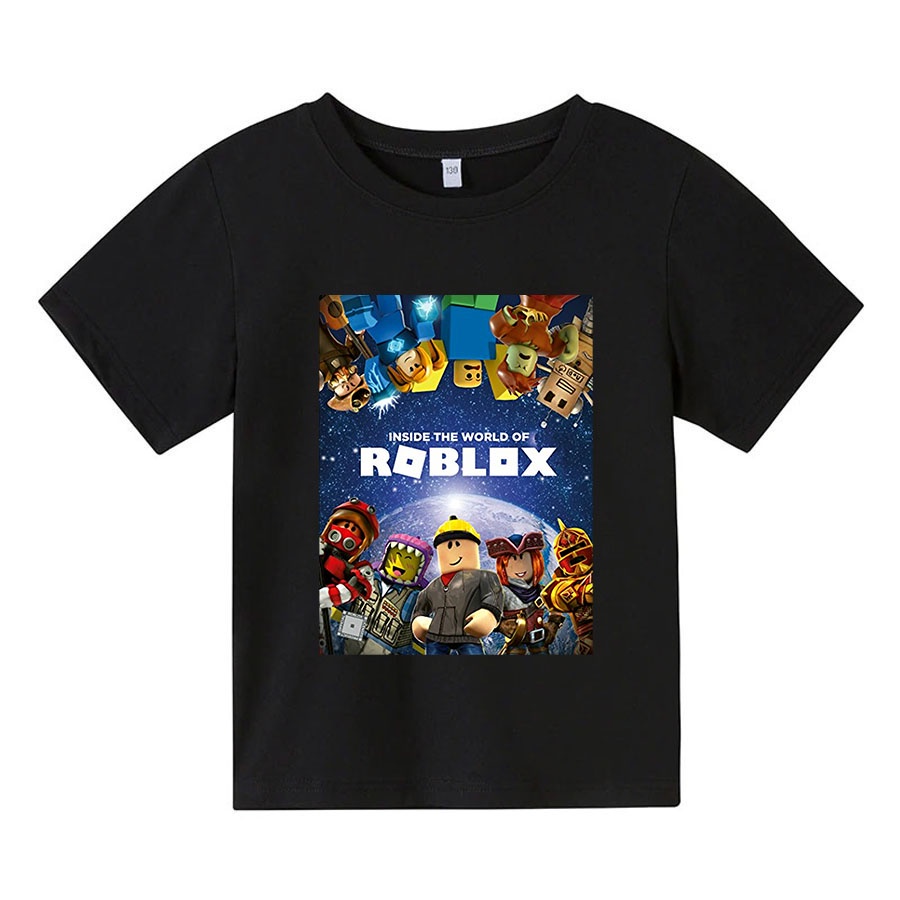 Áo thun trẻ em roblox, 4 màu, có size người lớn, King Cotton