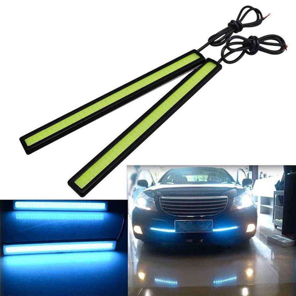 Bộ 2 Đèn Led Cob Chống Thấm Nước 6W 17cm Cho Xe Hơi / Xe Đua / Đèn Sương Mù