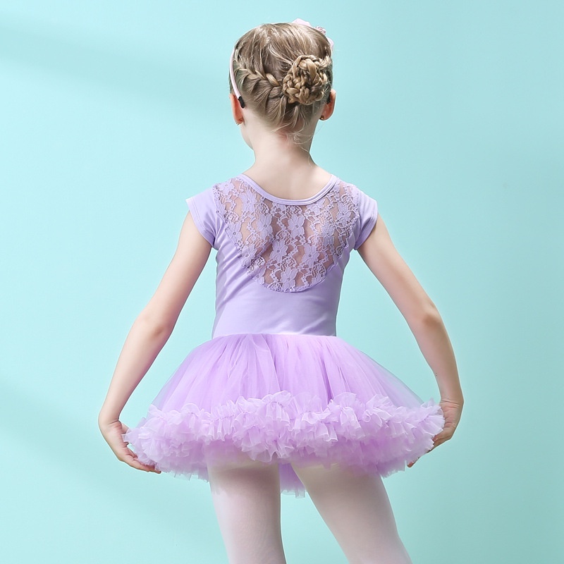 Váy Đầm Múa Ballet Cộc Tay Binnashi Cho Bé