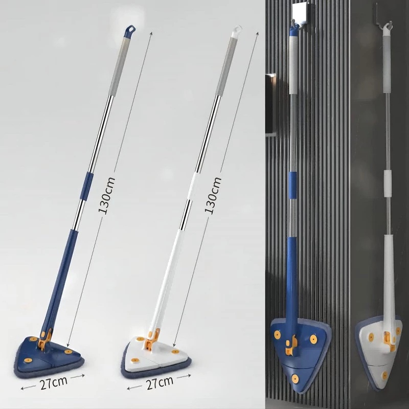 Cây Lau Nhà Hình Tam Giác Xoay 360 Độ Có Thể Điều Chỉnh Tiện Lợi° Cây Lau Sàn Nhà Bằng Sợi Siêu Mịn Thấm Hút Nước Và Khô Tiện Dụng