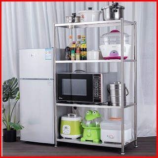 Kệ inox 304 để đồ nhà bếp lò vi sóng đa năng 4 tầng thông minh - kệ inox 304 cao cấp nhập khẩu chính hãng