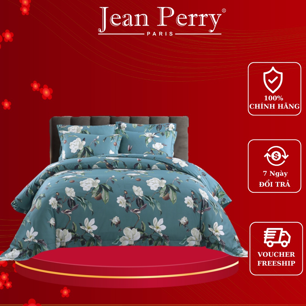 Bộ ga áo gối kèm vỏ chăn Lụa Modal Jean Perry The Spring 1m6x2m 1m8x2m 2mx2m 2m2x2m +30cm